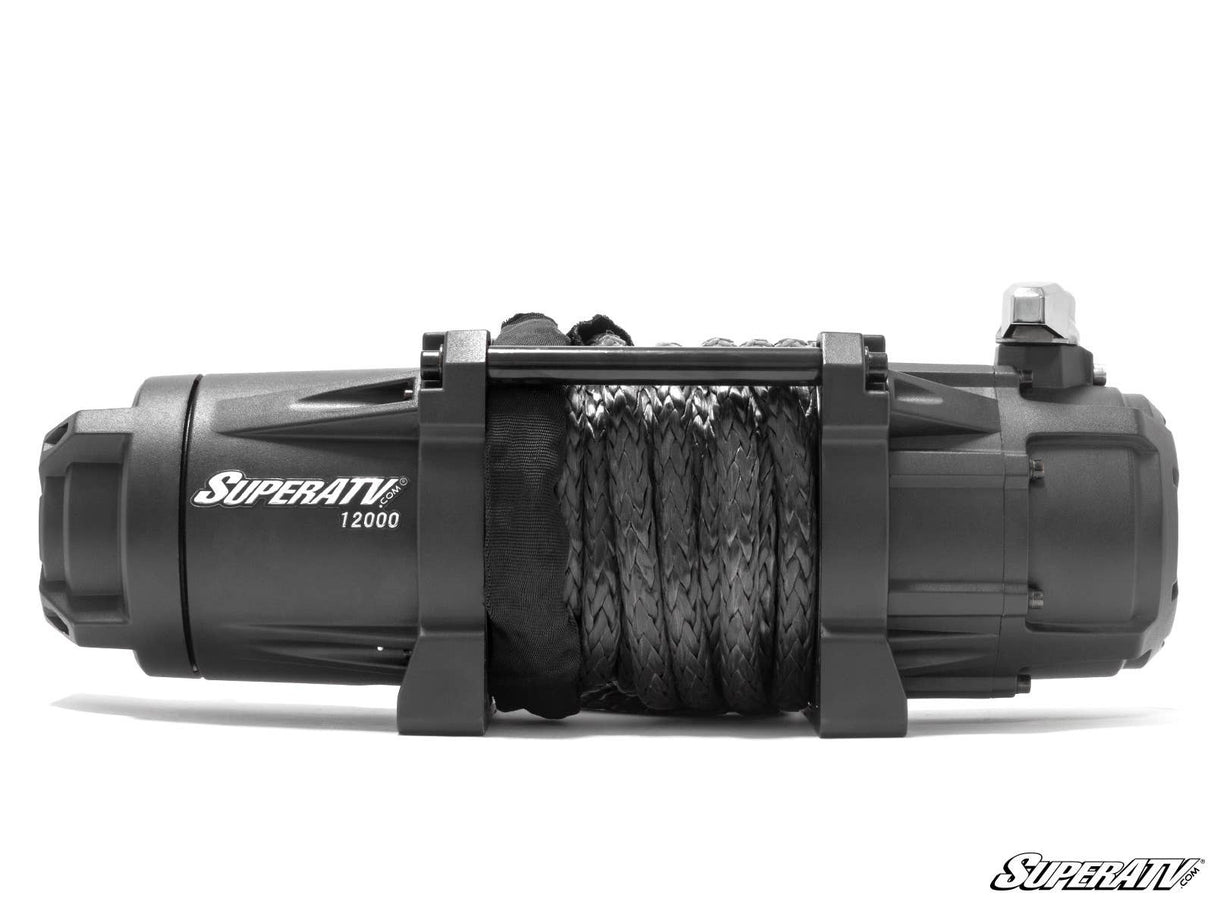 SuperAtv 12,000 LB. WINCH (WITH WIRELESS REMOTE & SYNTHETIC ROPE)