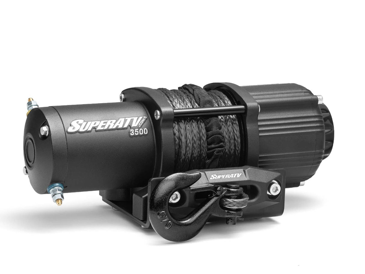 SuperAtv 3500 LB. UTV/ATV WINCH (WITH WIRELESS REMOTE & SYNTHETIC ROPE)